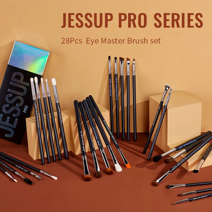 Jessup Eye Makeup Brushes Set,Professional Makeup Brush,Synthetic Eye Blending Brush Eyeshadow Brush Eyebrow Crease Shader T341
