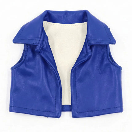 18-inch American Girl and 43cm new reborn doll accessories leather vest, perfect baby gift for our generation