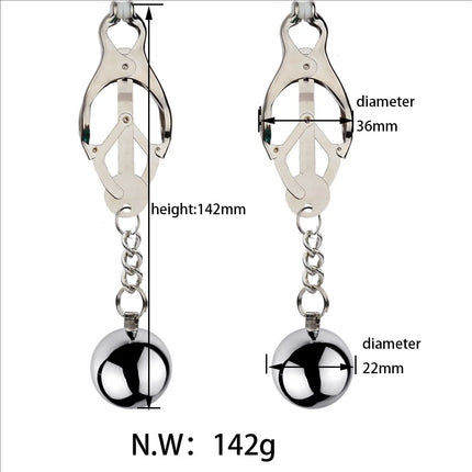 Metal Nipple Clamps Milk Clips Clit Breast Massage Clamps Adult Flirting Teasing Erotic Gadgets Bdsm Slave Sex Toys For Couple