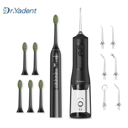 Dr.Yadent YD05+YD06 Gift Set Electric Toothbrush&Oral Irrigator Combo Budget Pick for Thanksgiving Oral Care Deep Cleaning Set