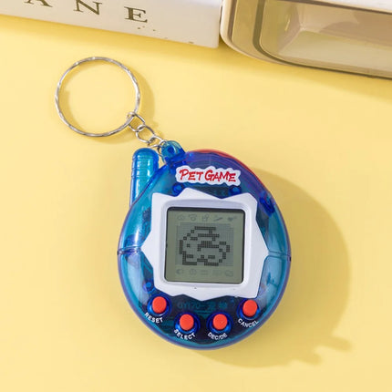 Transparent Case 168 in 1 Tamagotchi Pet Game, Nostalgic Pixel Virtual Cyber Digital Electronic Pet Toy, Mini Portable Funny