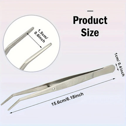 2/5pcs Multi-Purpose Stainless Steel Tweezers,Sewing,Nail Art,Eyebrow Threading,Jewelry Clamping,Sewing Machine and DIY Projects