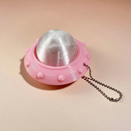 Calming Keychain Keys Finger Button Anti-stress Toys Pencil Game Controller UFO Funny Decompression Gifts for Children Adults