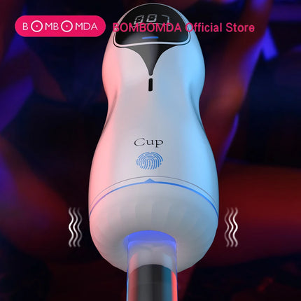 Automatic Sucking Male Masturbator Vibration Blowjob Machine Masturbation Cup Pocket Pussy Penis Pump SexToy Adult Goods for Men