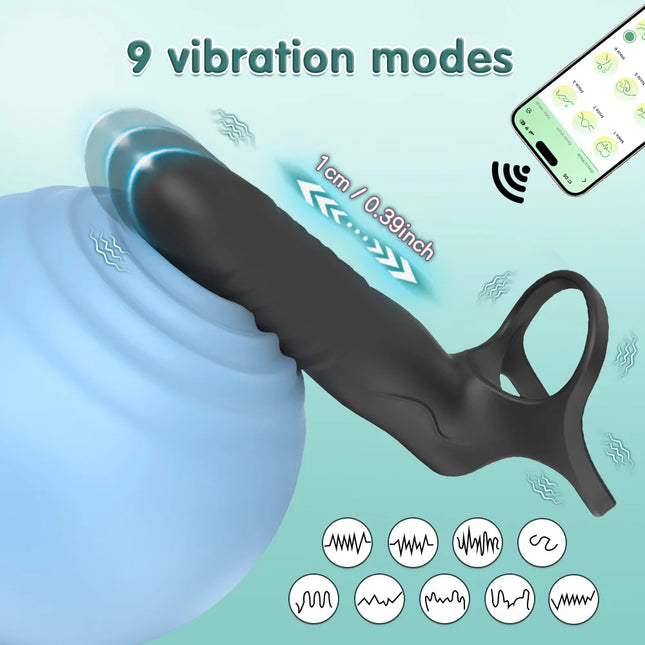 Double Penetration Anal Plug Vibrator For Men Dildo Butt Plug Strap On Penis Massage Vagina Plugs Adult Sex Toys For Men 18+