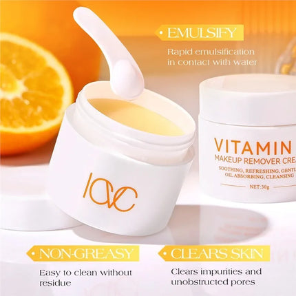 Vitamin C Cleansing Balm Easily & Effectively Remove Makeup Deeply Cleanses Nourishes Skin Refreshed & Non-greasy Cleansing Balm
