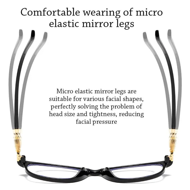 FG New 3 in 1 Progressive Multifocal Reading Glasses Women Anti-blue Eyeglasses Easy To Look Far and Near +1.0 To +4.0