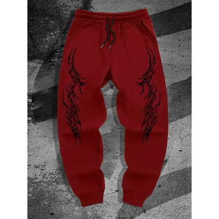 Gothic Style Men'S Casual Sports Jogging Pants, New Spring Model For Campus