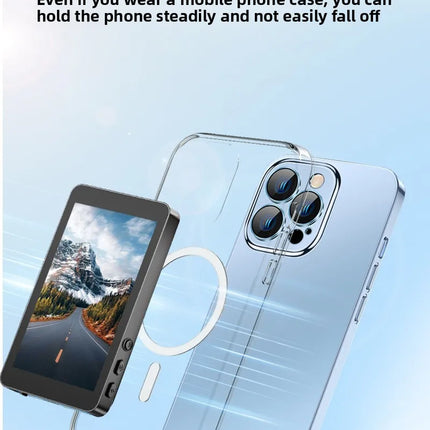 Vlog Selfie Monitor Screen,Wireless 4K/1080p Back Camera Monitor for iPhone & Android, Built-in Speaker for YouTube TikTok Live