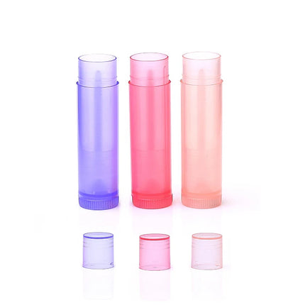 50Pcs 5ml Lip Balm Tube Empty Cosmetic Organizer Lipstick Jars Balm Lip Gloss Tubes Container for Travel Makeup Bottles