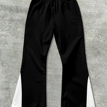 Y2k Flared Pants Men Loose 3D Print Trousers Casual Sweatpants Mid Waist Sporty Female Clothes Streetwear Hip Hop Vintage Pants