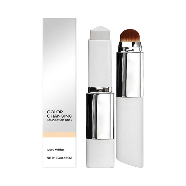 Color-changing Foundation Stick Blanca Foundation Korean Makeup Base High Coverage Concealer Natural Nude 2IN1 Foundation Stick