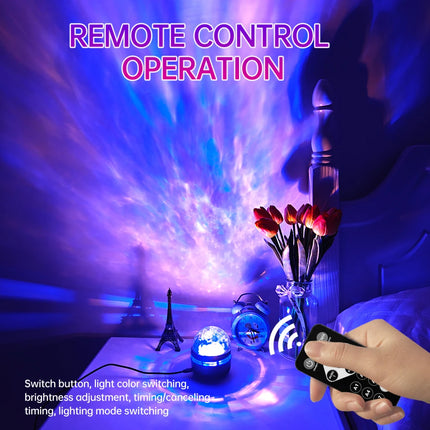 USB LED Aurora Projection Lamp Remote Control Electronic Luminescent Night Light LED Star Projector Wedding Party Decorations