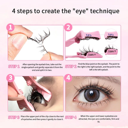 BQI light magnetic suction false eyelashes, light upper eyes, daily mirror, create perfect eye makeup, one clip wear, recycling