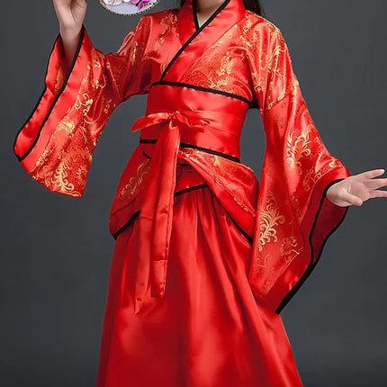 Autumn Two-piece Set Kids Hanfu Cosplay Tang Girl Suit Dance Costume Baby Outfits Ancient Girls Clothing Hanfu Children Suits