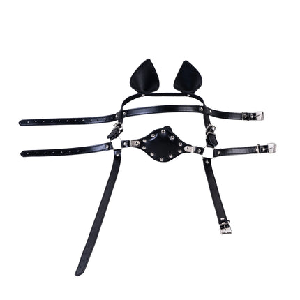 Harness Bondage BDSM Tools Sex Toys For Couples Sex Products Leather Restranit Belt Gag Ball Adult Games Mouth Gag Slave