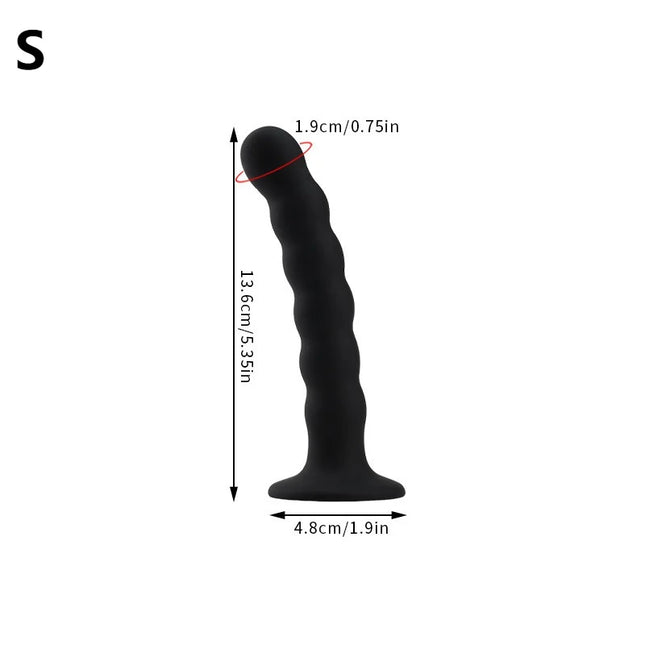 Anal Plug Prostate Massager Sex Products Vaginal Stimulator With Strong Suction Cup Silicone Bead Dildo Sex Toys for Men and Women