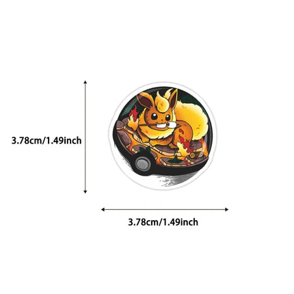 68pcs/set Kawaii Anime Pokemon Stickers Pikachu Decals DIY for Laptop Luggage Skateboard Phone Cartoon Kid Toy Gift Stickers