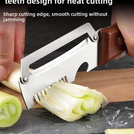 Multifunctional Peeler & Scallion Shredder, Stainless Steel Peeler, Scallion Slicing Tool, Kitchen Fruit Vegetable Peeler, Melon