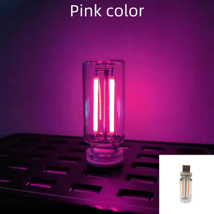AITHEA USB Touch Control LED Filament Night Light Retro Bulb Atmosphere Lamp for Car Camping Bedroom Home Decor