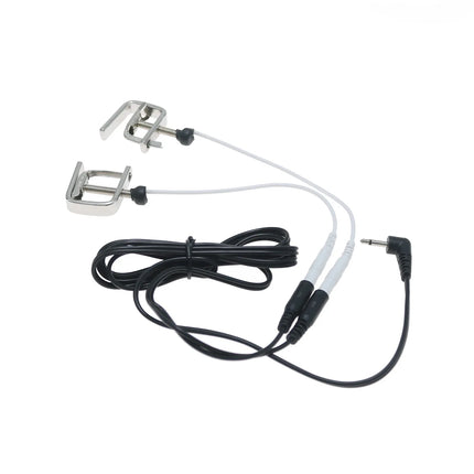 Electric Nipple Clamps Female Nipple Stimulation Clitoral Massage Couples Foreplay Adjustable Distance Adult Sex Toys for Women