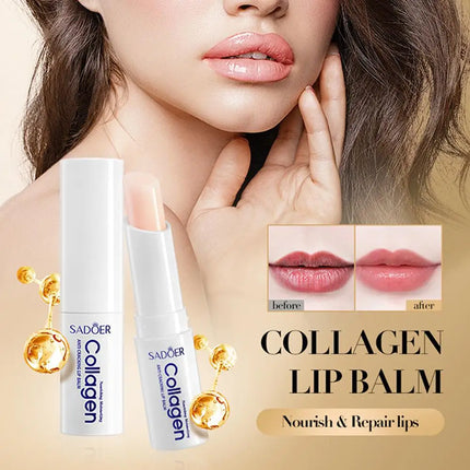 1/3/5/10PCS Collagen Lip Balm Fall And Winter Anti-Cracking Moisturizing Lip Balm Improve Hydration Plumping Antiaging