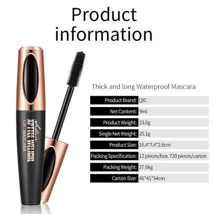 7D Fiber Mascara Set Waterproof Durable Curling Mascara Sweatproof Anti-smudge Slimming Base Mascara for all skin types