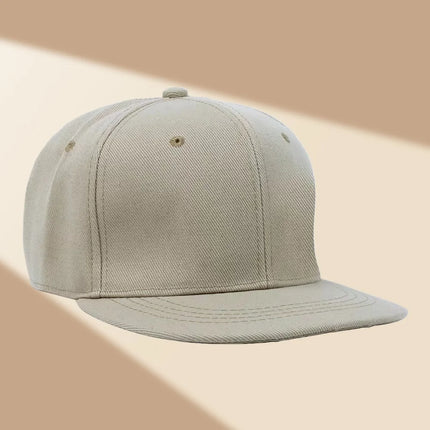 Custom Hat Unisex Hip hop Flat Trucker Hats Women Men Dance Caps Solid Color Adjustable Flat Bill Adult Snapback Hat with Logo