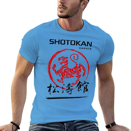 Shotokan Karate Tiger T-Shirt cute clothes anime figures tops street wear mens t shirts top quality