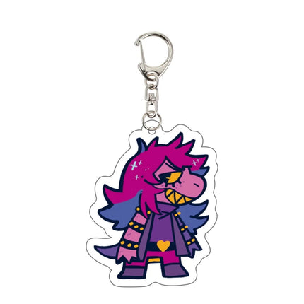 Popular Game Deltarune Spamton Susie Acrylic Keychain Cute Bag Pendant Fashion Accessories Perfect Fans Gamer Collection Gift