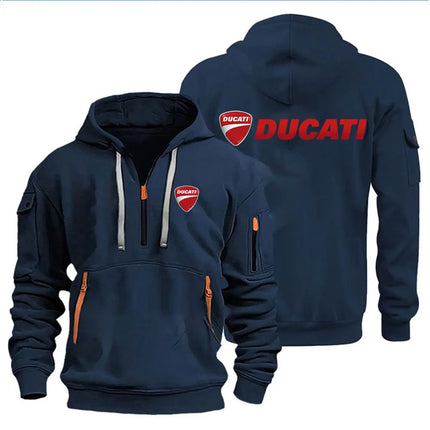 Ducati Men's Hooded Sweatshirt Spring Autumn Outdoor Sportswear Fashionable Casual Motorcycle Enthusiasts Clothing 2026
