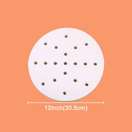 New Air Fryer Paper Special For Baking Kitchen Food Oil-proof Double-sided Silicone Oil Paper Non-Stick Steamer Pad Mat Papers