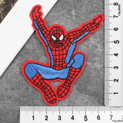 15pcs Spiderman embroidery Patch DIY Clothes Stickers Sew on Embroidery Patches Applique Iron on Clothing Pants Decor Sewing