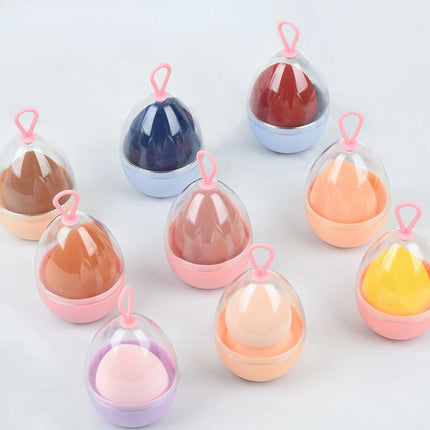 Empty Transparent Puffs Drying Box Storage Case Portable Sponge Stand Cosmetic Egg Shaped Rack Makeup Blender Puff Holder