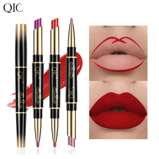 Matte 14-colors Lip Liner Pencil Bevel Design Nib Lip Contour Lipstick Nude Brown Lipstick Pencil Natural Lasting Lipliner Makeu