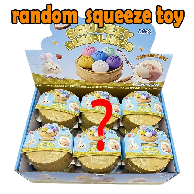 Blind box Colorful Simulated Dumpling Squishy Relaxing Relieve Anxiety Antistress Enhance Happiness Rebound Squeeze Reliever Toy