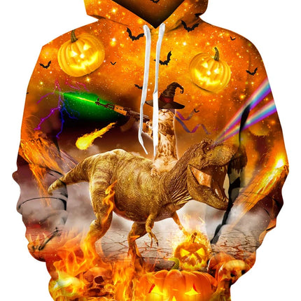 Men's Hoodies  Animal Cat Print 3D Patternv Hooded Autumn Pullover Sweatshirt With Pocket Hoodie Streetwear Loose Comfortable