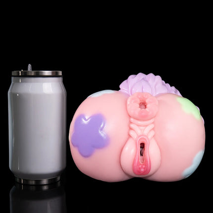 SMMQ Dual Channel Male Masturbator Realistic Tight Vaginal Stroker Soft Silicone Genital Pocket Big Butt Onahole Fantasy Sex Toy