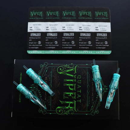 20pcs/Box Premium Quality Green VIPER PMU SMP Tattoo Cartridge Needle Durable Consistent  Tattoo Permanent Makeup