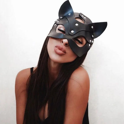 Exotic Leather Mask Women Men Cosplay Blindfold Games Half Face Mask BDSM Gothic Sex Toy Party Masquerade Ball Fancy Masks