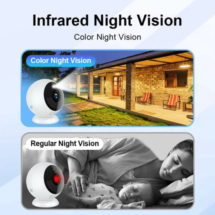 2K 5MP Wifi Home Security Camera Wireless Outdoor Magnetic Battery Powered Camera Surveillance AI Motion Detection Indoor HD Cam