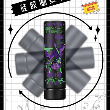 500ml Neon Genesis Evangelion Cute Anime Peripheral Insulated Water Bottle Creative 304 Stainless Steel Thermos Cup Student Gift