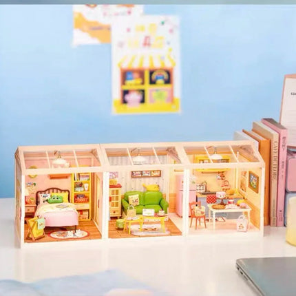 New arrival DWZ05 Fun Life Series Toys  Assembled Plastic Building Block DIY Miniature House