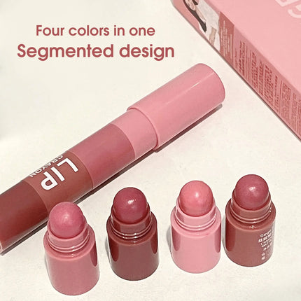 4-Color Matte Velvet Mist Lipstick,1Pc Waterproof Non-Stick Cup Long-Lasting Wear Lipstick For Women