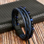 Blue beads / 19cm