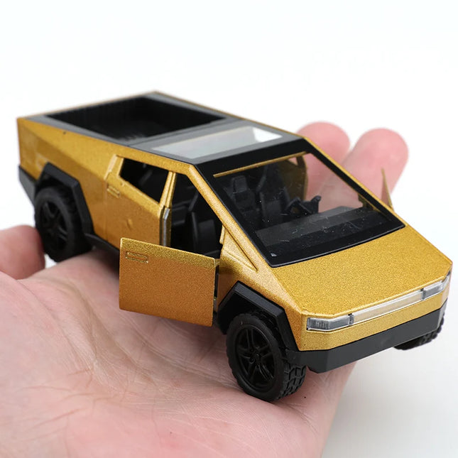 (Bagged) 1:36 Scale Cybertruck Pullback Alloy Car, Children's Toy