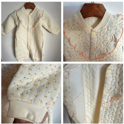 Soft Baby Girl Clothes Cotton Autumn and Winter Newborn Romper Cute Girl Bodysuit  Warm Boy Clothes Babies 0 to 12 Months