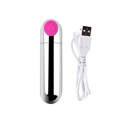 10-Speed Mini Bullet Vibrator Rechargeable Wireless Vibrating Anal Bullet Clitoral Stimulator Dildo Adult Sex Toys for Women