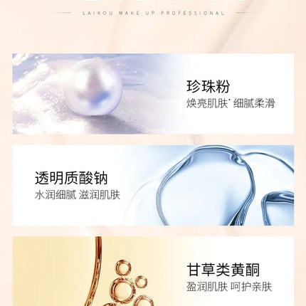 LAIKOU Foundation Concealer 40g Foundation Makeup Base Face Cream Liquid  Moisturizer Oil control Maquiagem  With MakeUp
