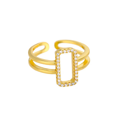 2025 Korean Fashion Adjustable Stainless Steel Rings For Women Simple Engagement Wedding Rings Fashion Jewelry Accessories Gift